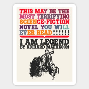 I Am Legend Vintage 50s Book Cover Magnet